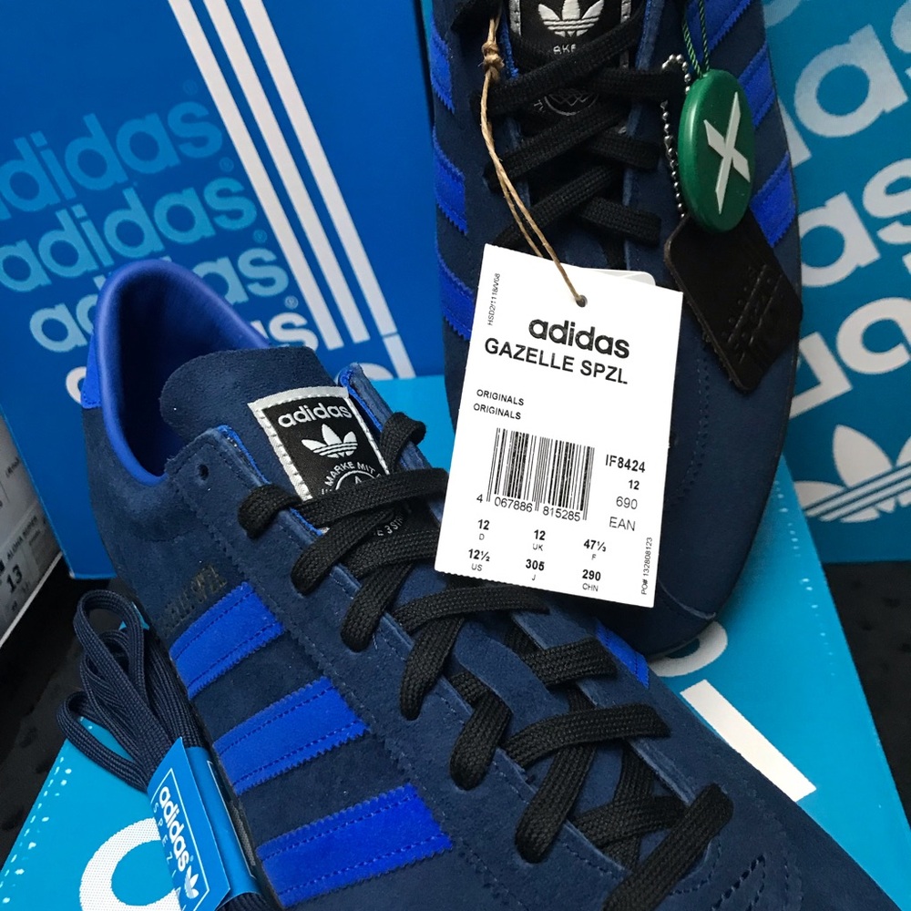 Adidas Originals Gazelle SPZL Night Indigo 12.5M IF8424 NWT DS OG BOX - Picture 2 of 16
